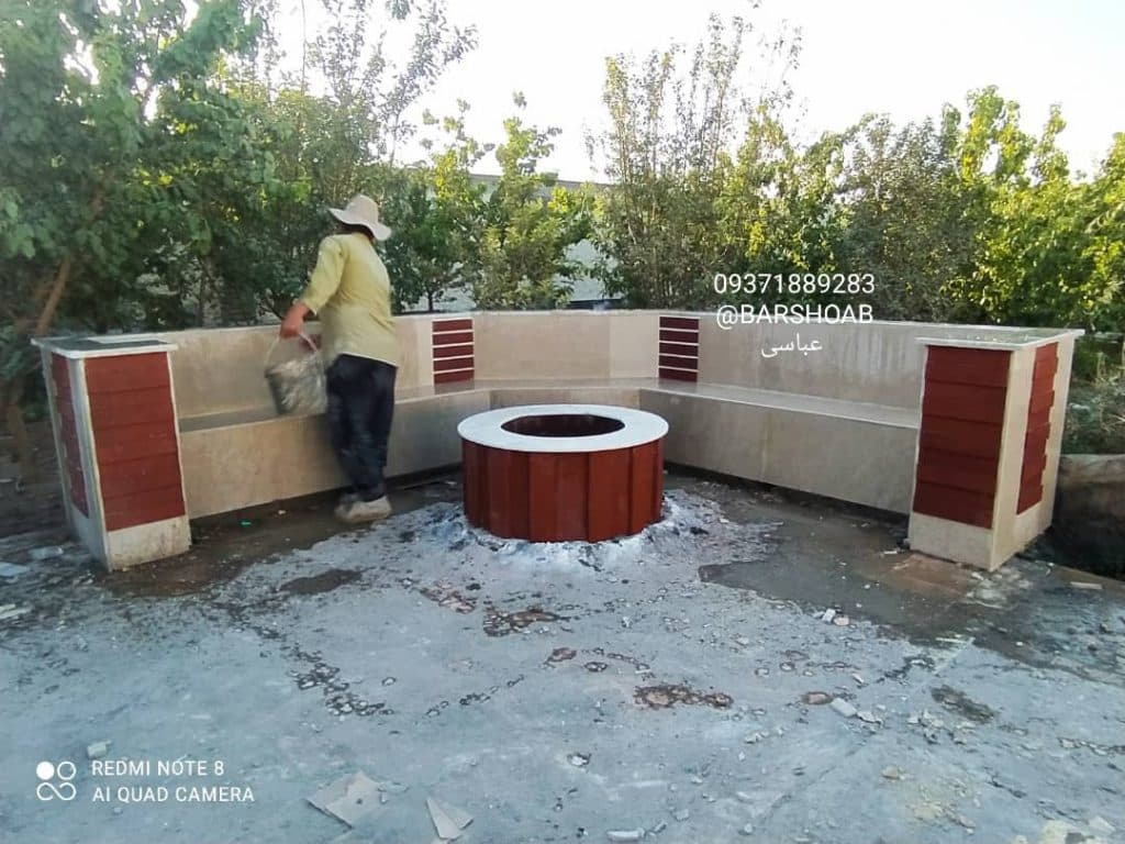 اجرای باربیکیو شومینه عباسی در خمینی شهر