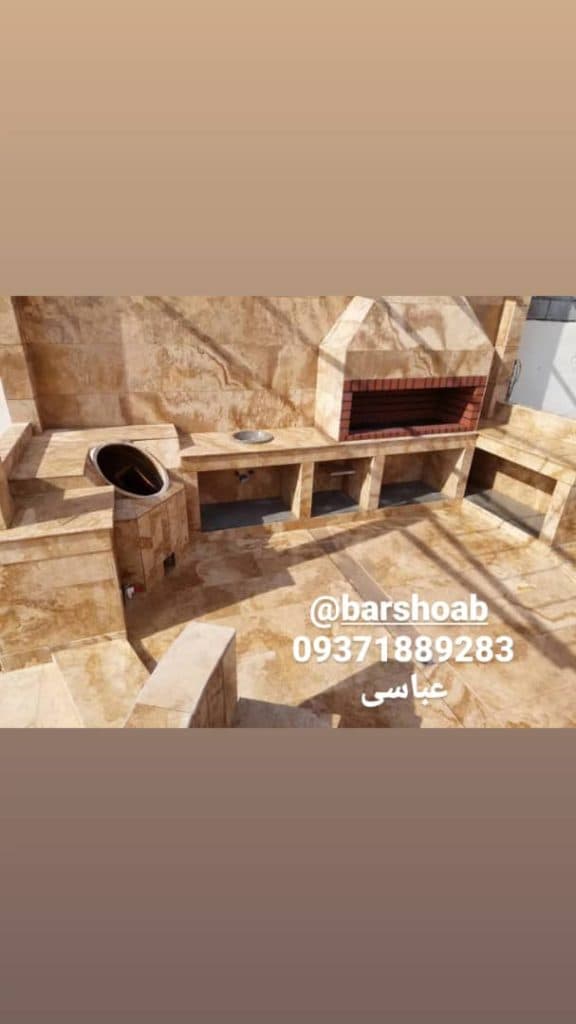 اجرای باربیکیو شومینه عباسی در خمینی شهر