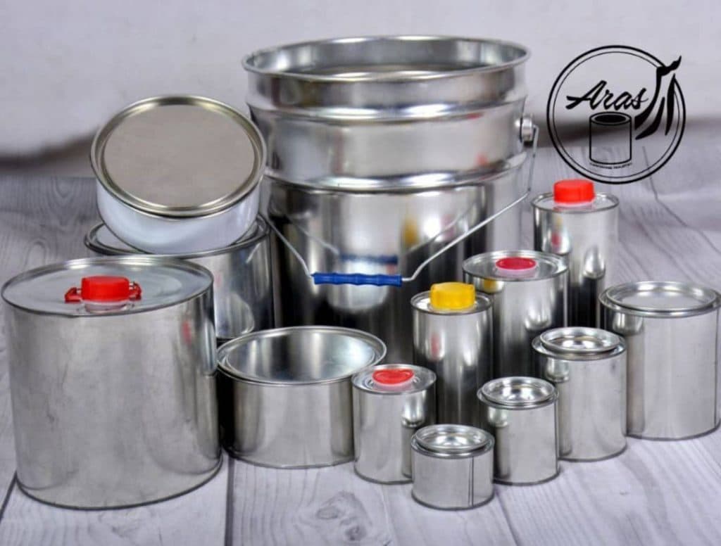تولیدکننده قوطی فلزی و حلب بلند ارس سروری در تهران