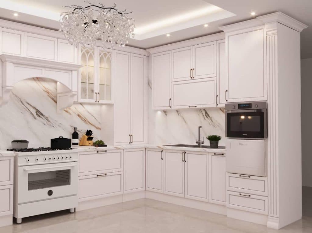 طراحی کابینت آشپزخانه مهندس محدثه جعفری در یزد