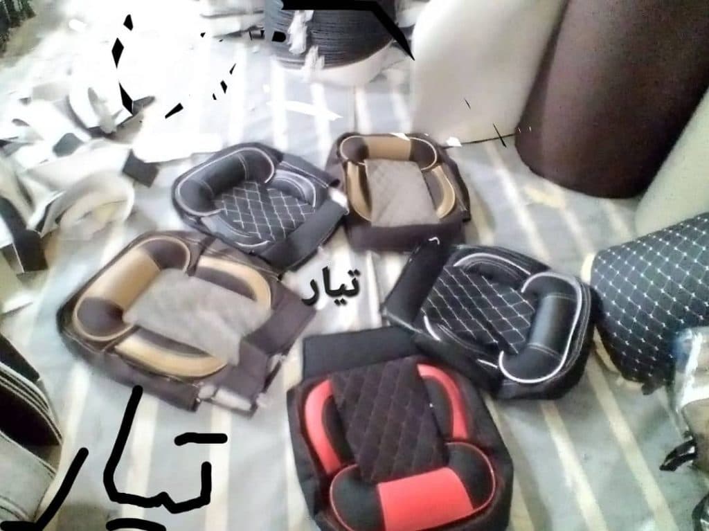 تولیدی روکش صندلی ماشین برادران کریمی در قرچک