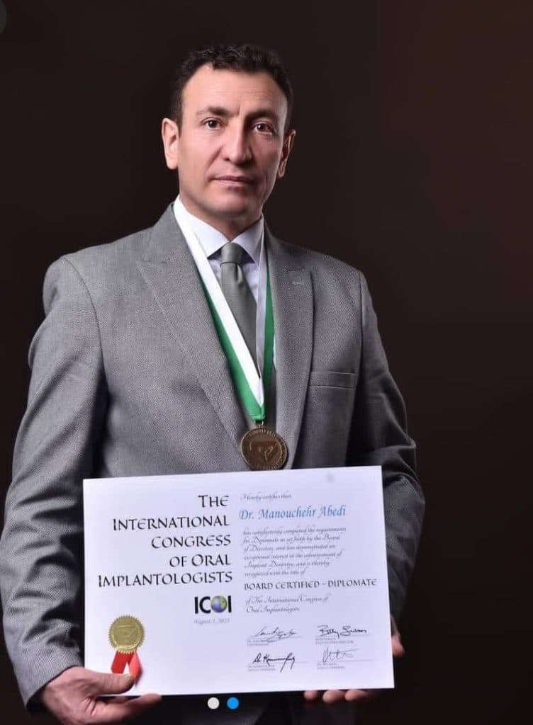 مرکز تخصصی ایمپلنت دندان دکتر منوچهر عابدی در ولیعصر تبریز