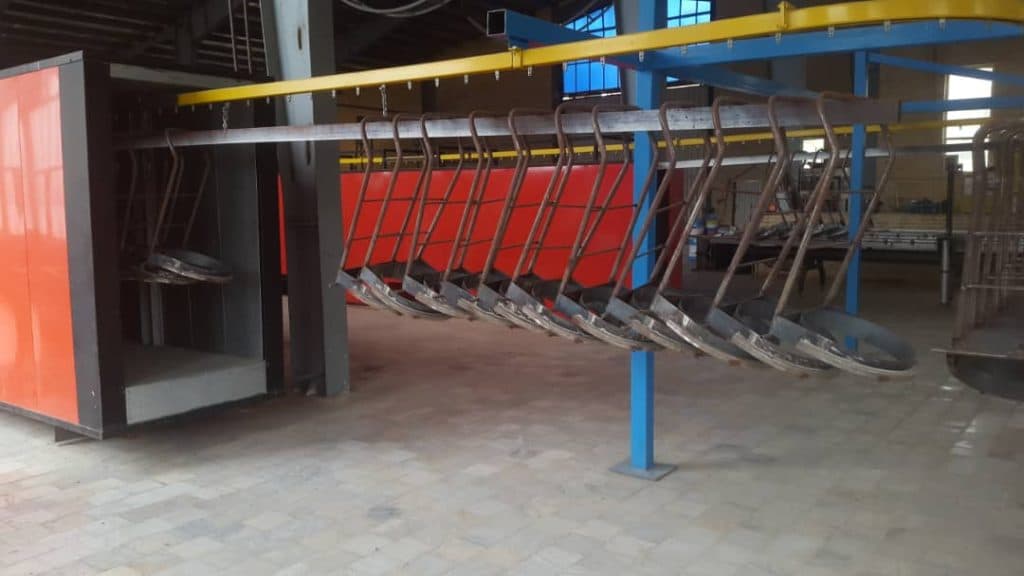 تولید و فروش تجهیزات خط رنگ پودری پوشش کار استاتیک در تهران