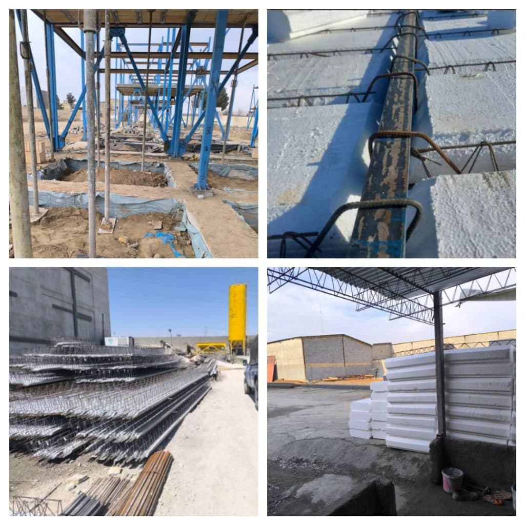 تولیدکننده و فروش عمده تیرچه بتنی صنعتی متقی زاده در مشهد