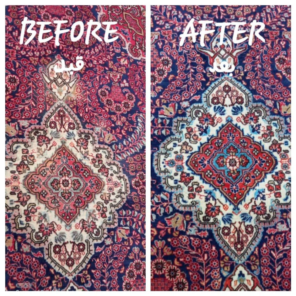 خدمات ترمیم و رفوگری فرش رج در اکباتان تهران