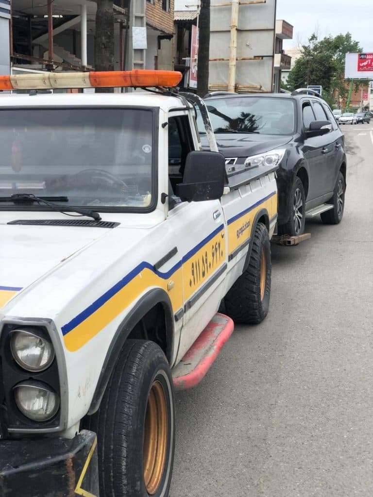 امدادخودرو و یدکش زاغ پشت در سی سنگان نوشهر