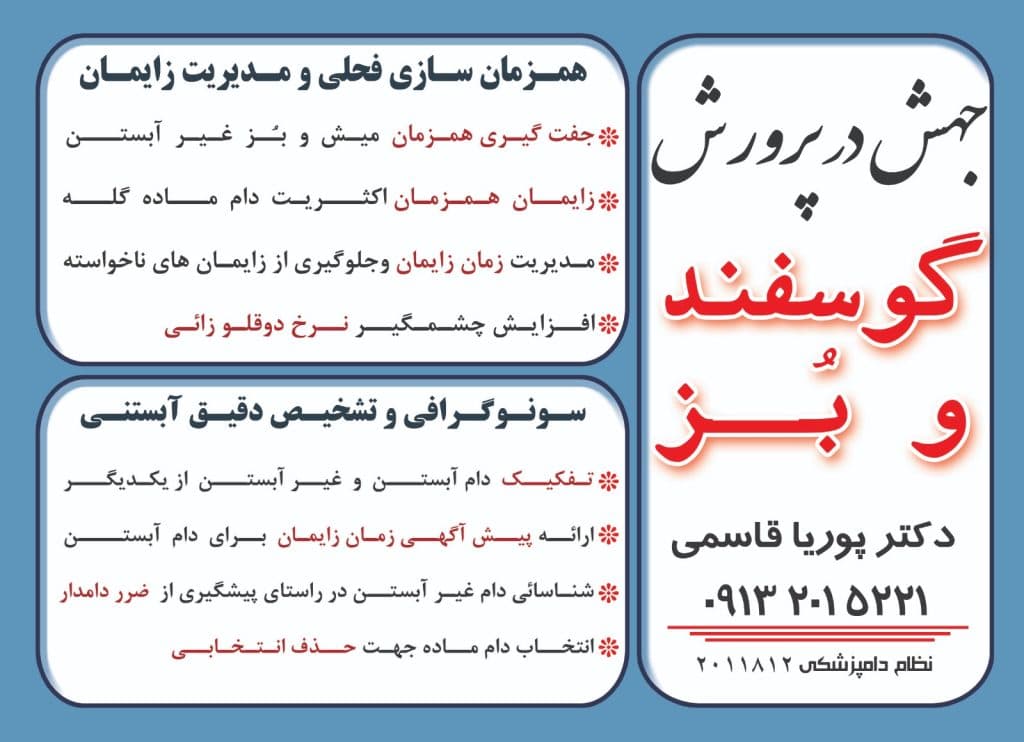 دوقلوزایی گوسفند و بز دکتر قاسمی در اصفهان