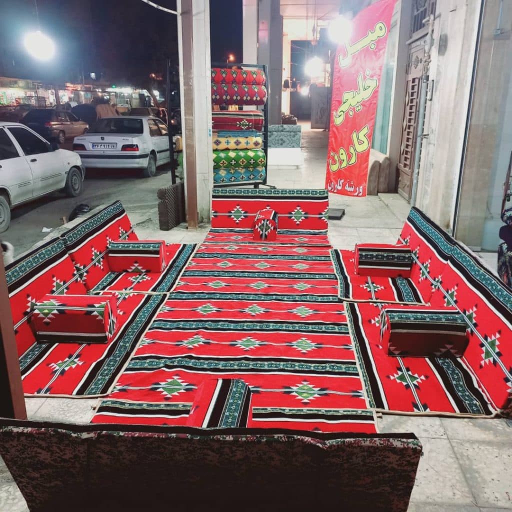 کارگاه تولید مبل صحرایی کارون دحیمی در کمپلو جنوبی اهواز