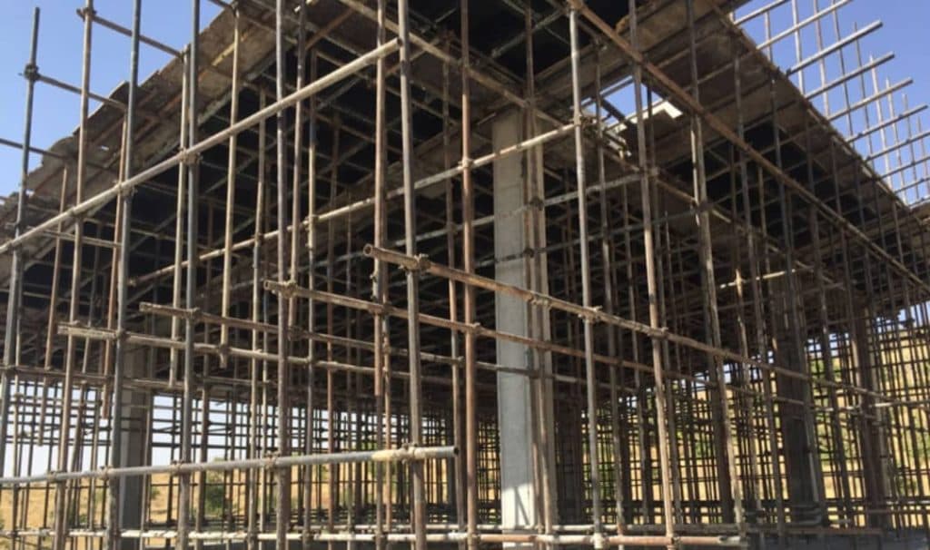 نصب و اجرای داربست فلزی عرش گستر غرب در شهر قدس