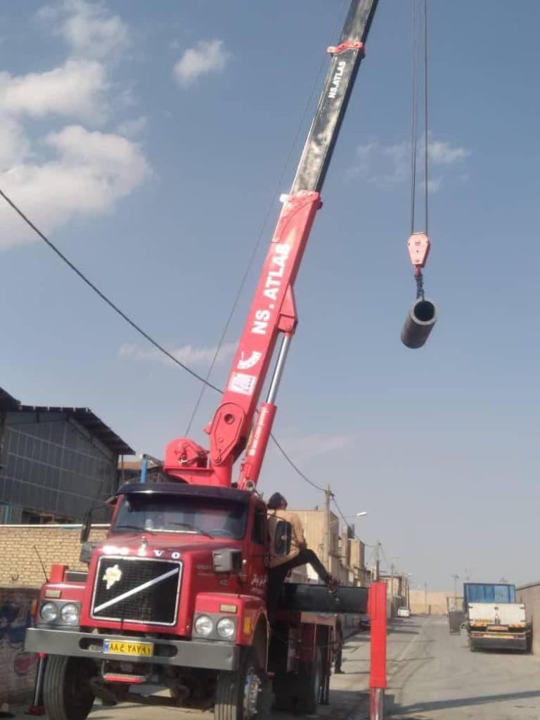 تولید و فروش جرثقیل های پشت کامیون رضا نصر اصفهان