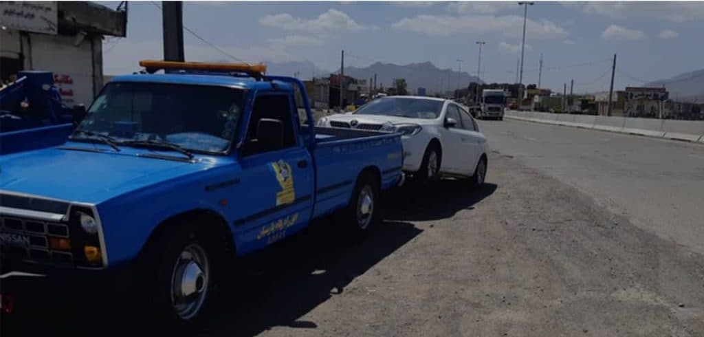 خودروبر چرخگیر سیار غلامی در پره سر