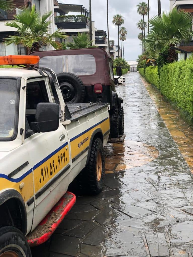 امدادخودرو و یدکش زاغ پشت در سی سنگان نوشهر