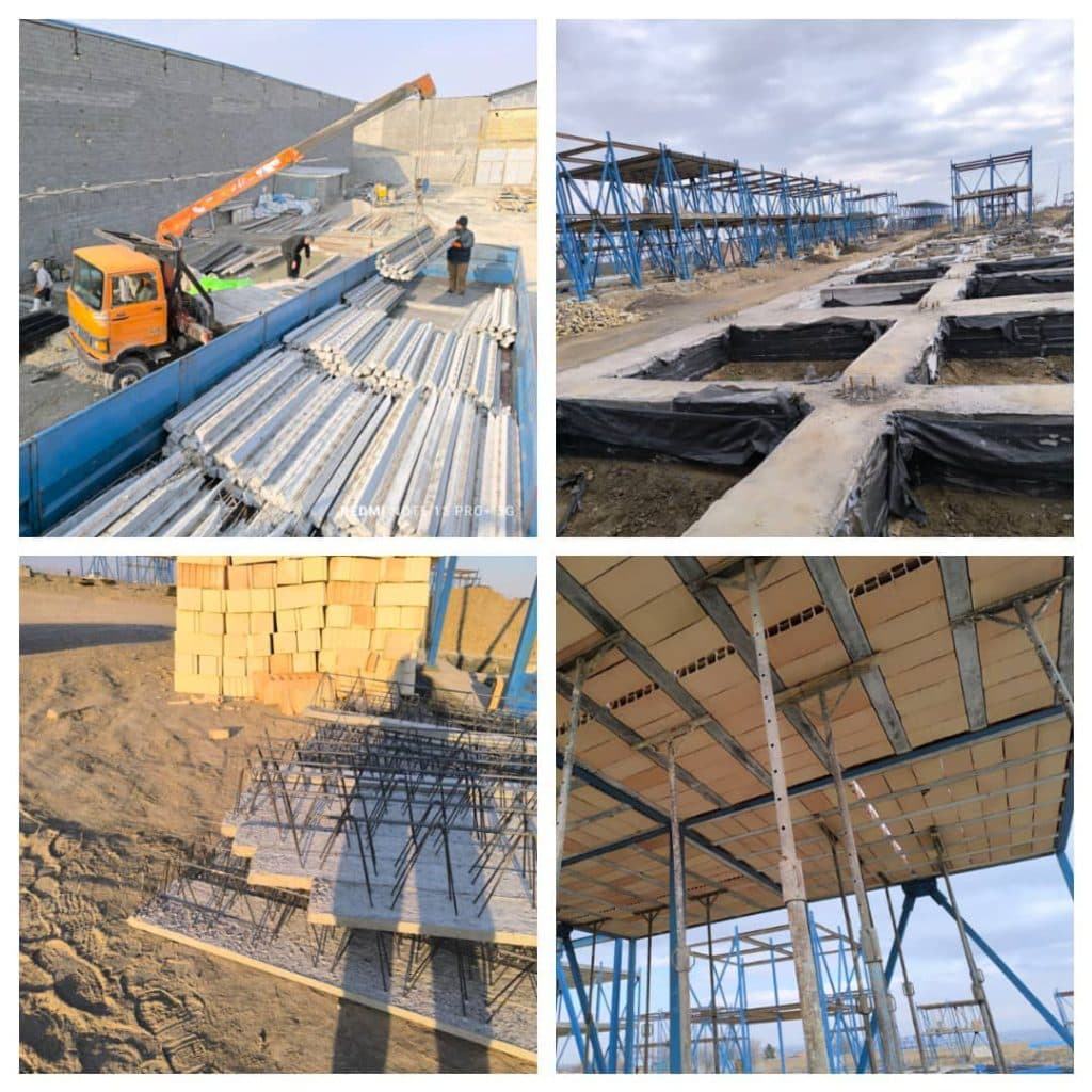 تولیدکننده و فروش عمده تیرچه بتنی صنعتی متقی زاده در مشهد