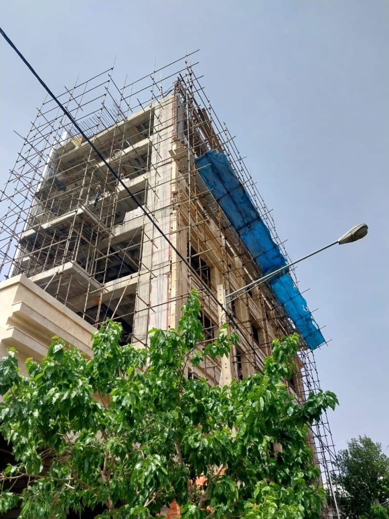 داربست فلزی و کفراژ افتخاری در مشهد