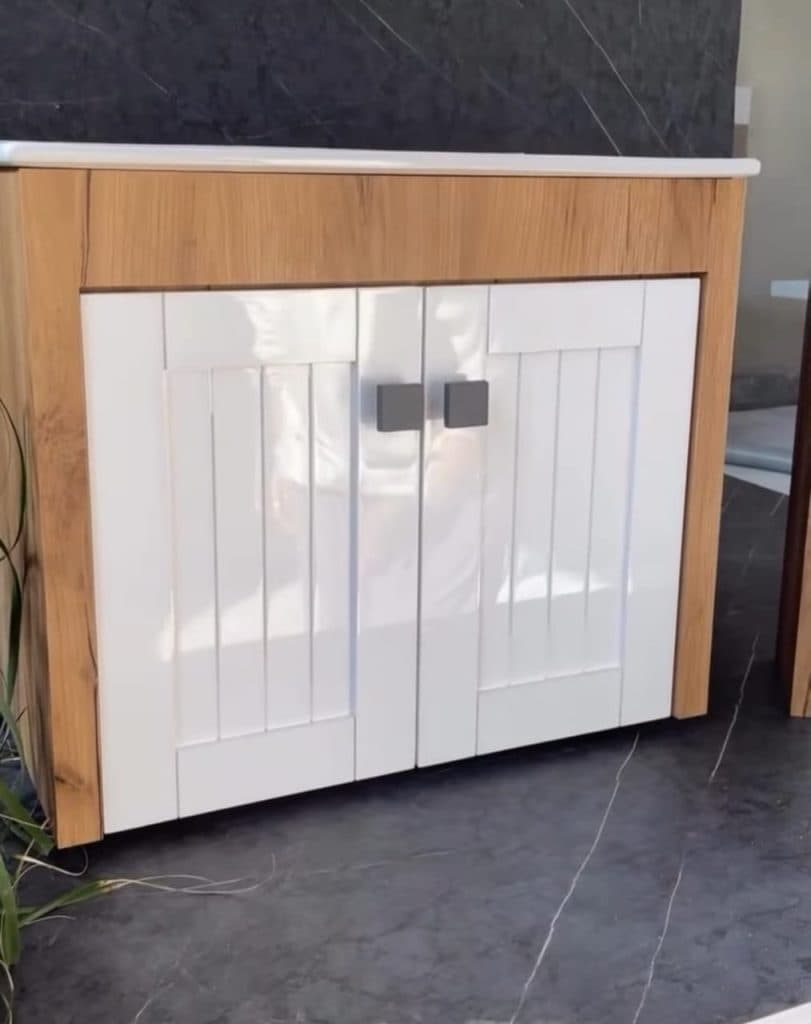 تولید کابینت روشویی pvc آگرکابین در قزوین