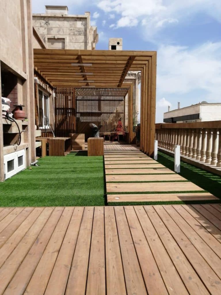 فروش و اجرا چوب ترموود براتی در شیراز