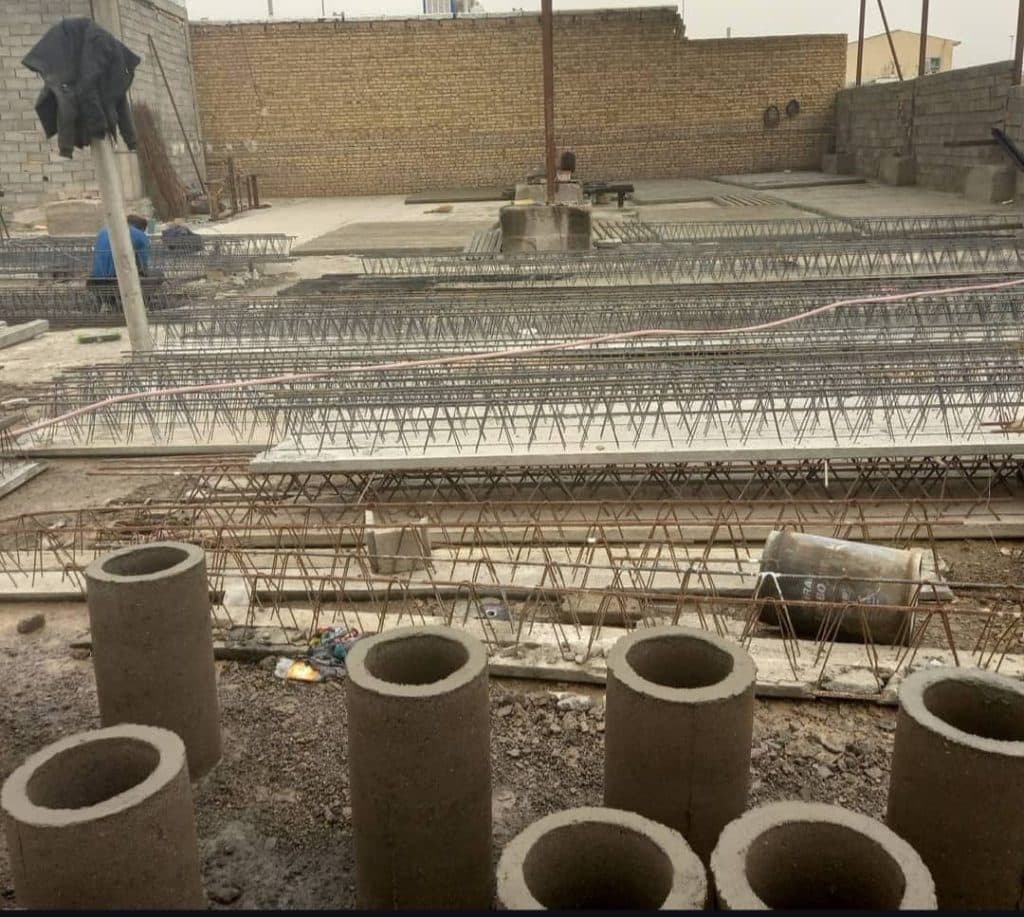 تولید و اجرا تیرچه سقفی و باغی بتن المهدی در قزوین