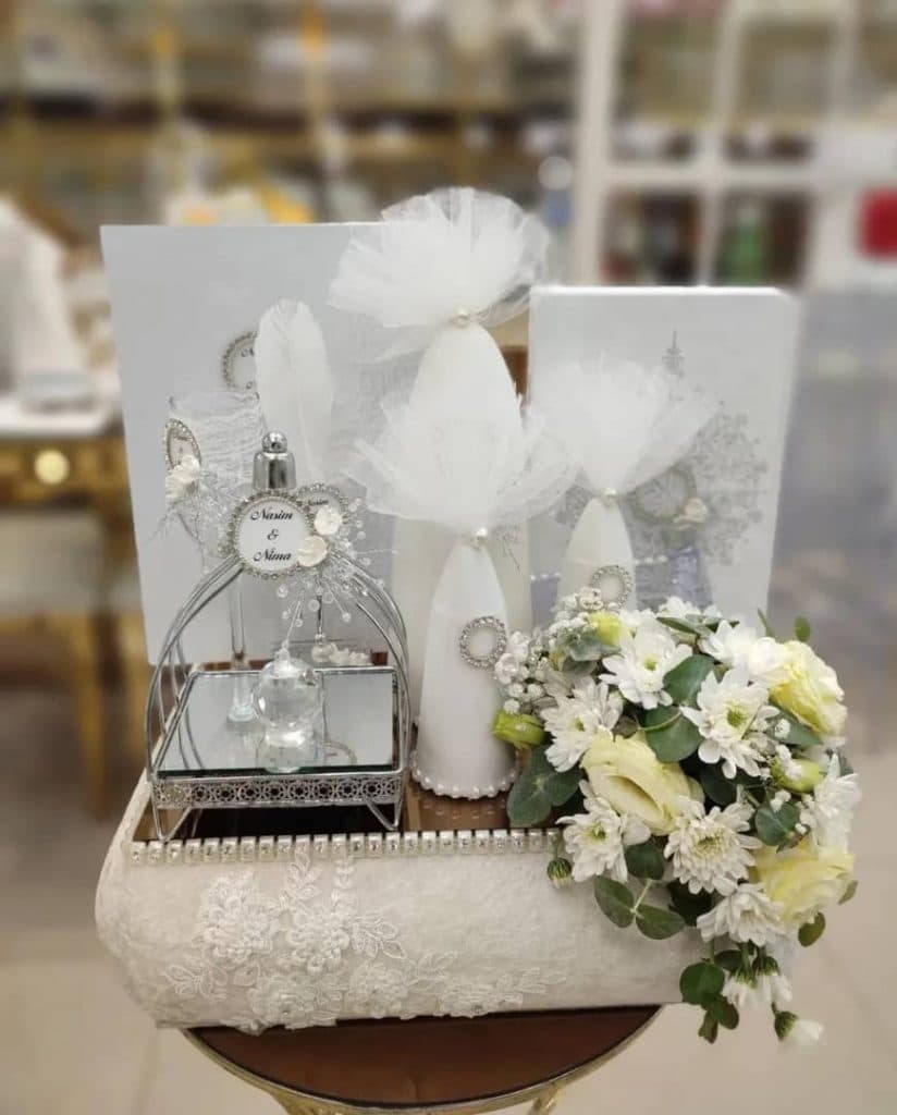 فروش لوازم عقد و بله برون گیفت لند در شریعتی رشت