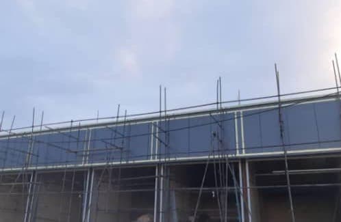 اجرای کامپوزیت درخشان نمای آسمان مرادی در اراک