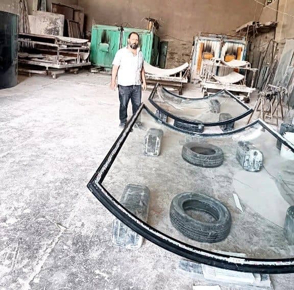 تولید و فروش شیشه خم ساختمانی فرهنگیان در شمال تهران