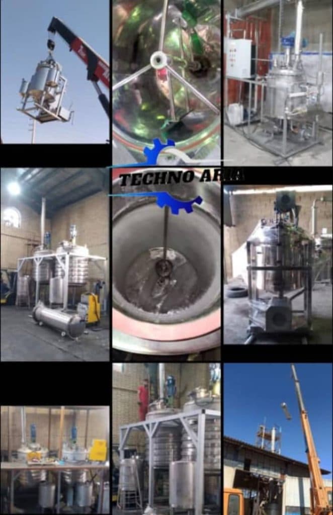 تولید میکسر هموژنایزر استیل تکنو آریا در تهران