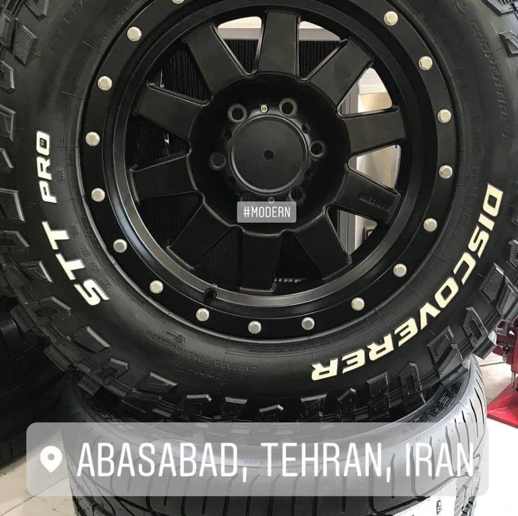 فروش و تعویض رینگ و لاستیک خودرو مدرن استور در تهران
