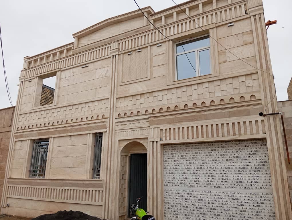 طراحی و اجرای نمای ساختمان قربانی در خمین