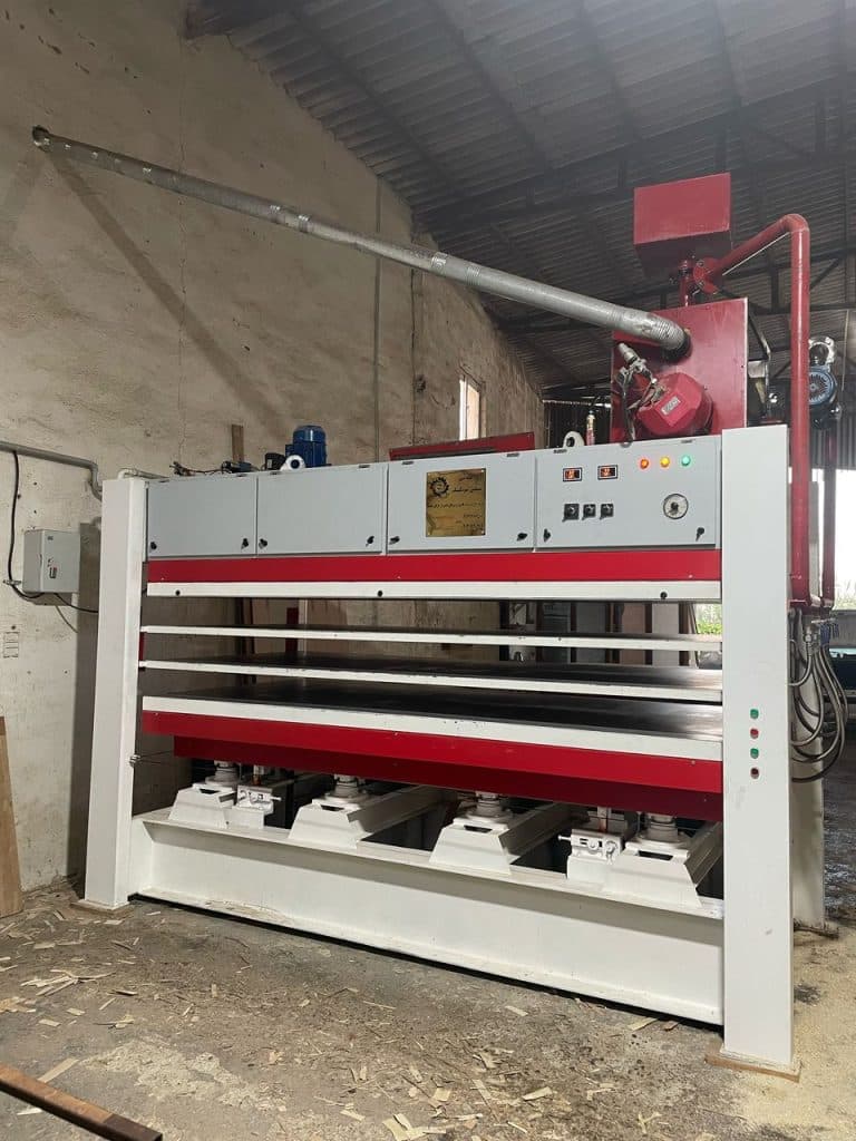 طراحی و تولید دستگاه پرس چوب نیوتکنیک در تهران