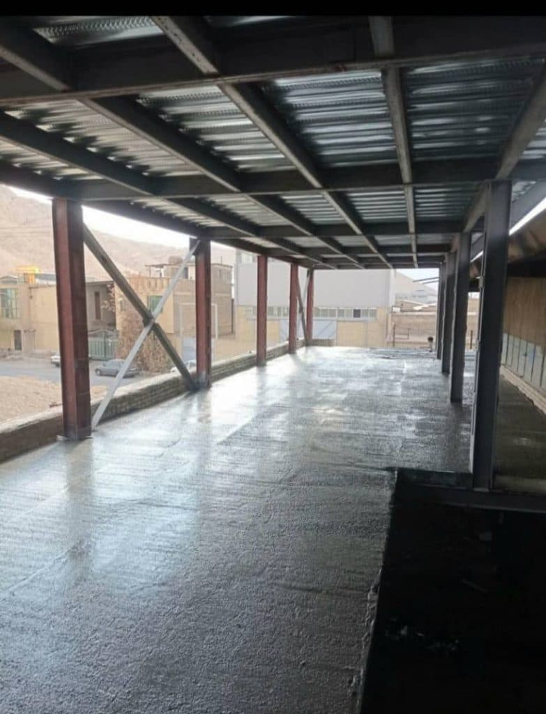 اجرا سقف عرشه فولادی صالحی در اصفهان