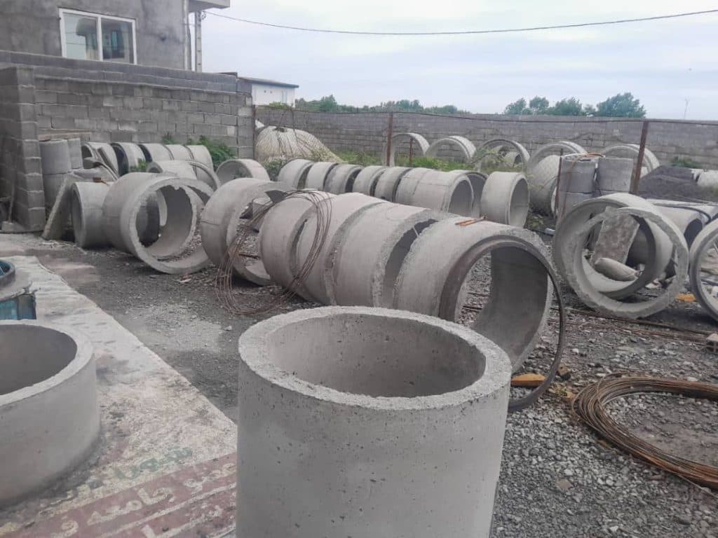 تولید و فروش لوله بتنی میلگرد دار دیو سالار نوشهر
