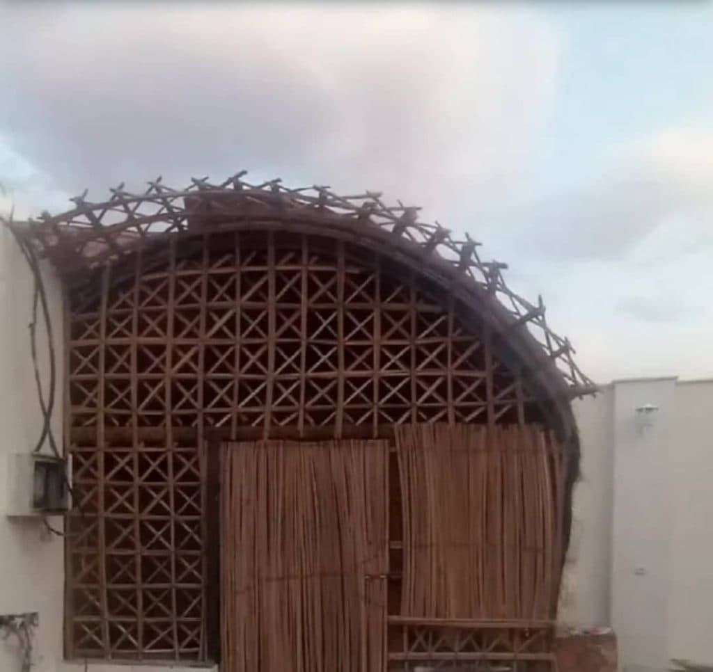 ساخت آلاچیق چوبی سنتی جواد کدخدایی در کرمان