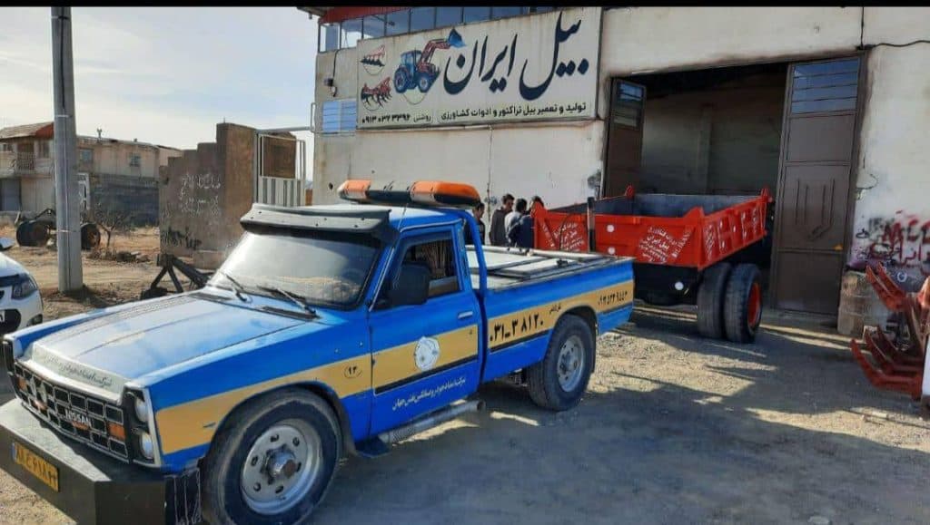 ساخت تریلی پشت تراکتور بیل ایران روشنی در نجف آباد