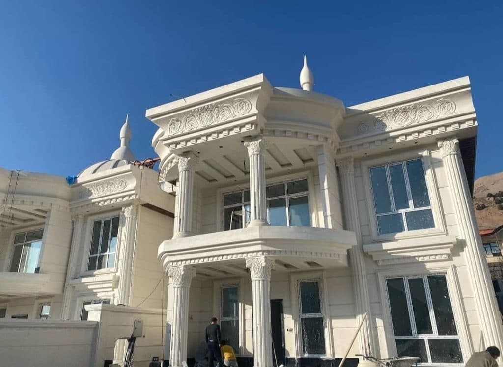 اجرای نمای سیمانی زرین کار در رشت