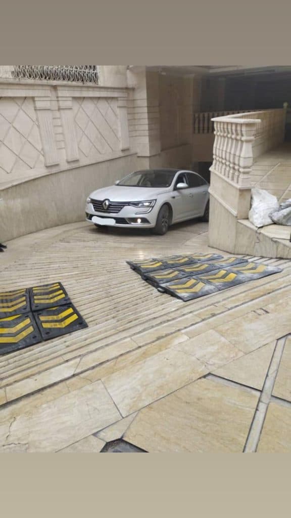 اصلاح شیب رمپ پارکینگ سایان در حسن آباد تهران