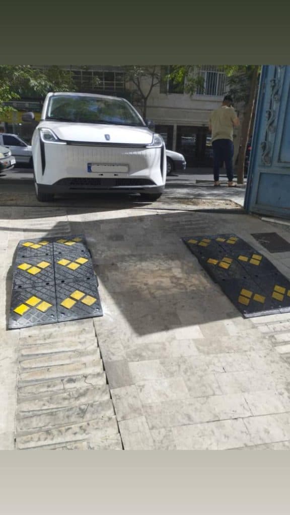 اصلاح شیب رمپ پارکینگ سایان در حسن آباد تهران