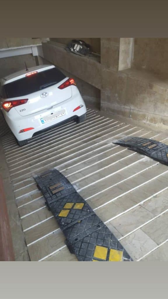 اصلاح شیب رمپ پارکینگ سایان در حسن آباد تهران