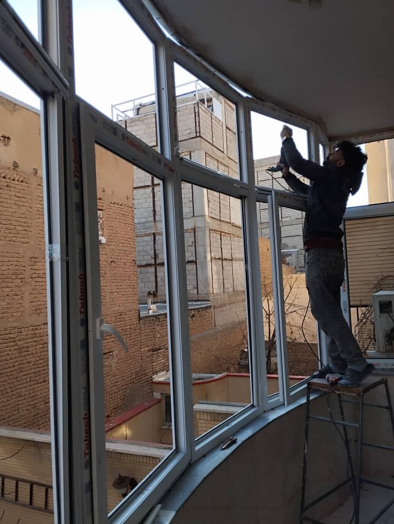 ساخت درب و پنجره دوجداره یو پی وی سی upvc در تبریز