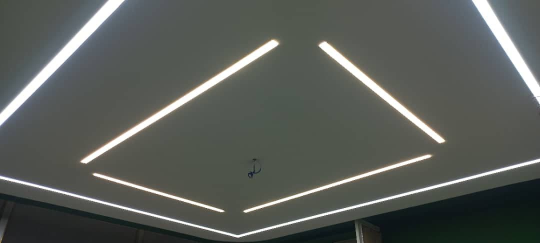 طراحی و اجرای نورپردازی نمای ساختمان و چراغ خطی جعفرپور در لار فارس