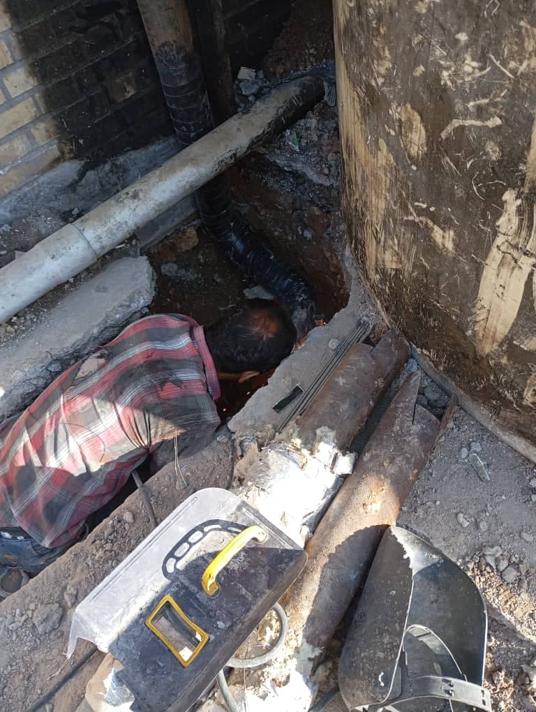 لوله کشی گاز ساختمان آروین شعله در قم