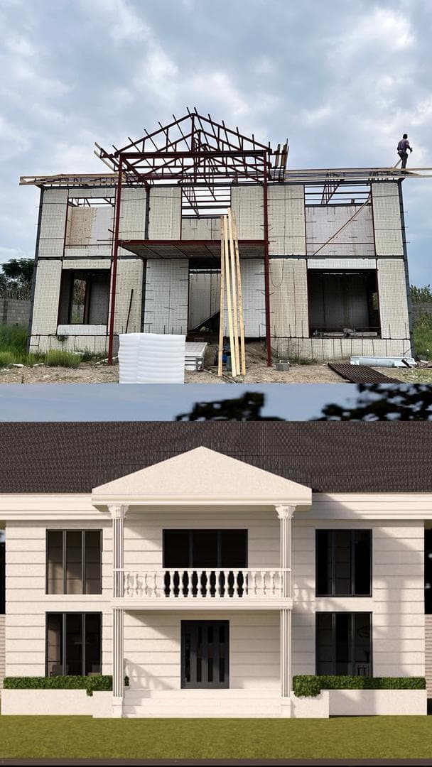 اجرا و تولید تریدی پنل و دیوارهای پیش ساخته شاتکریت پور اکبر در رشت