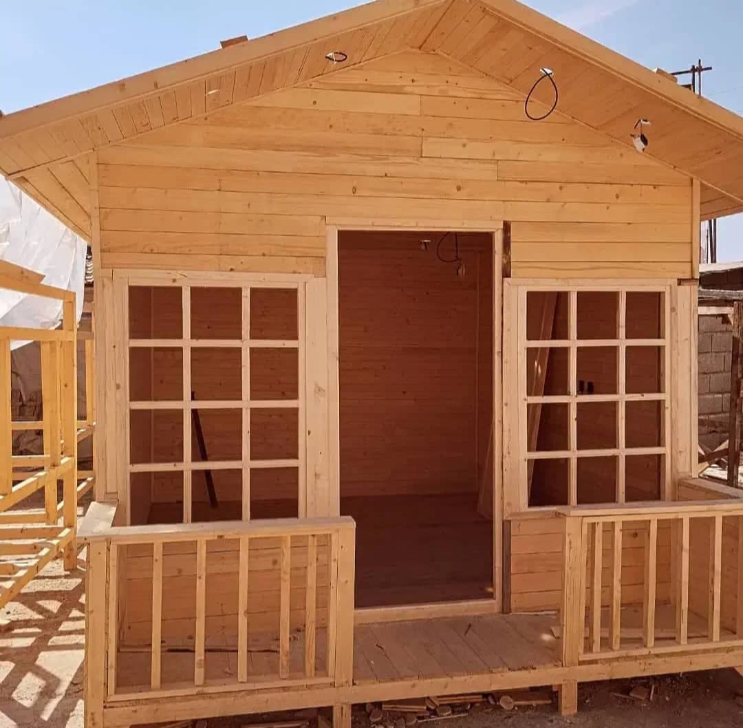 ساخت آلاچیق چوبی کلبه سوئیسی محمدی در کرج