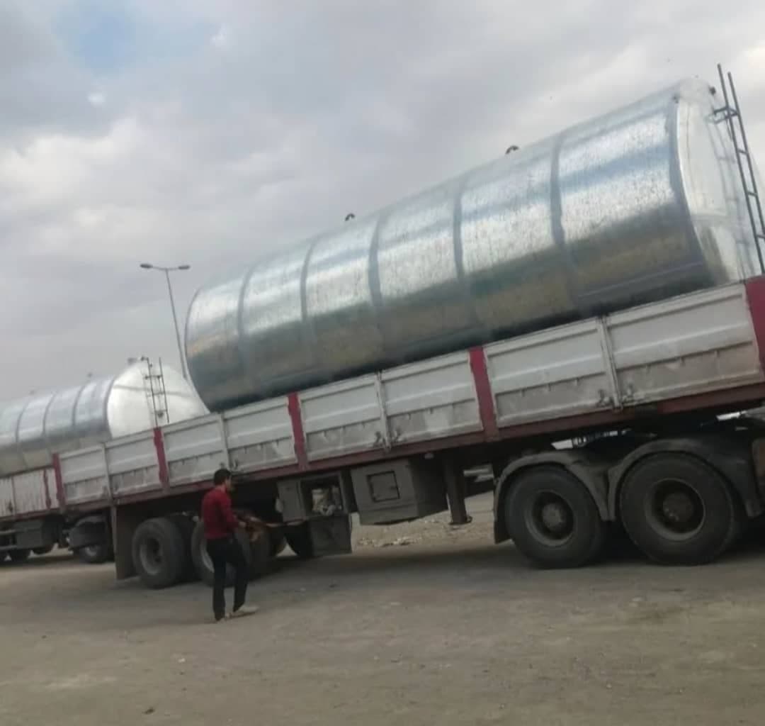 ساخت تانکر ذخیره آب و سوخت سیمین مبدل در شمس آباد تهران
