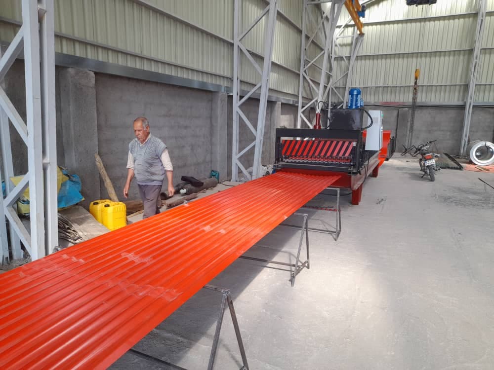 فروش ورق رنگی سقف شیروانی بوران پوشش آمل در چمستان