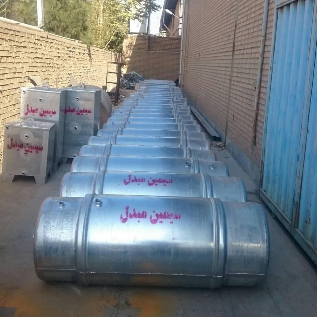 ساخت تانکر ذخیره آب و سوخت سیمین مبدل در شمس آباد تهران