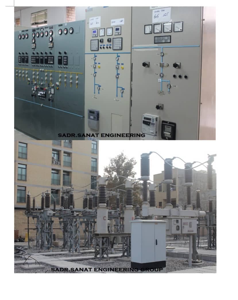 خدمات برق صنعتی فشار متوسط و قوی sadrsanat در رشت