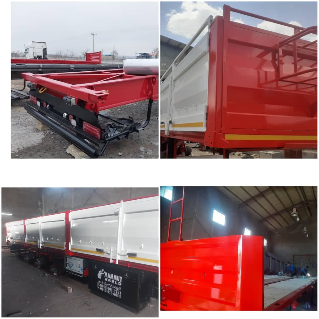 سازنده تریلی سه محور تریلی سازی تندر صنعت در همدان