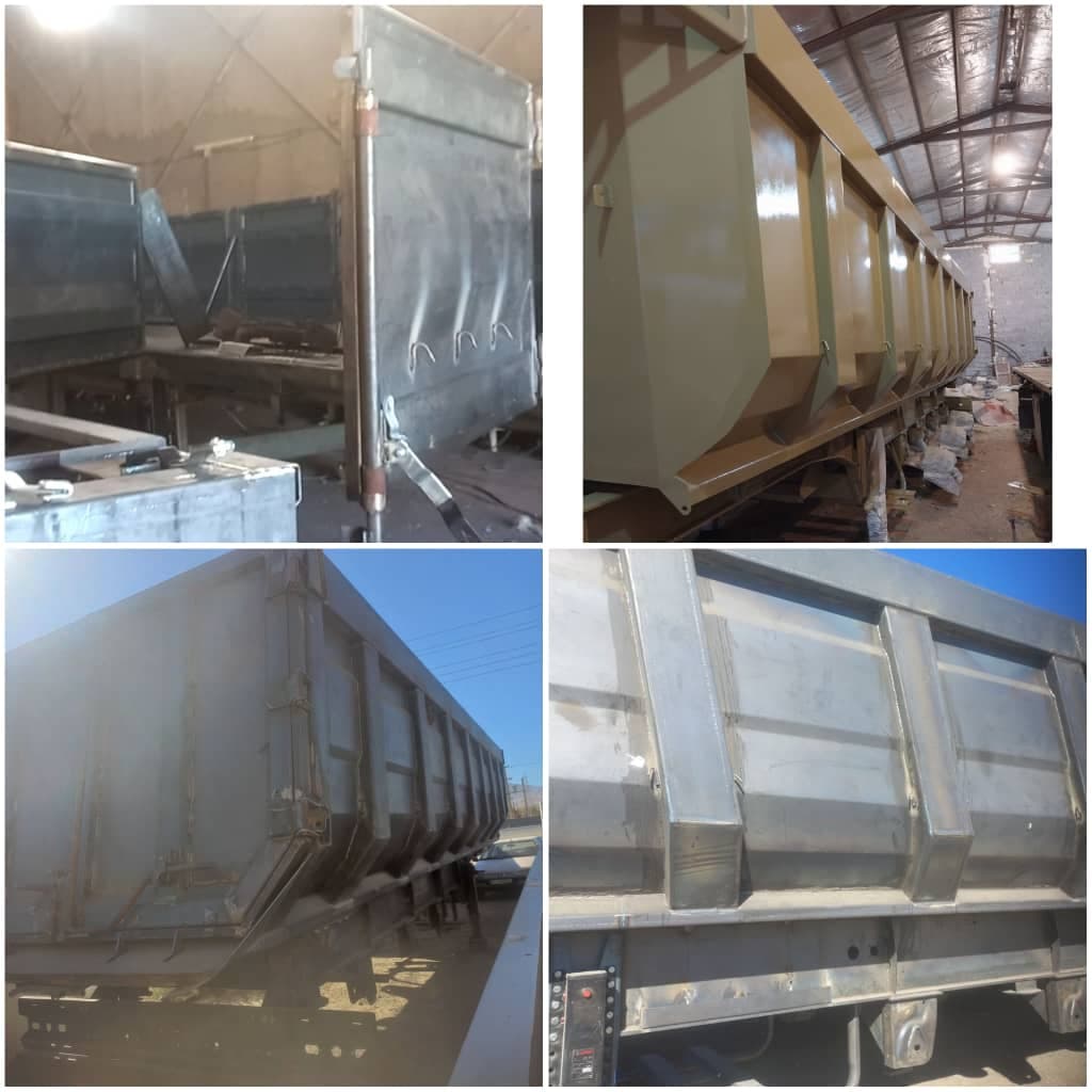 سازنده تریلی سه محور تریلی سازی تندر صنعت در همدان