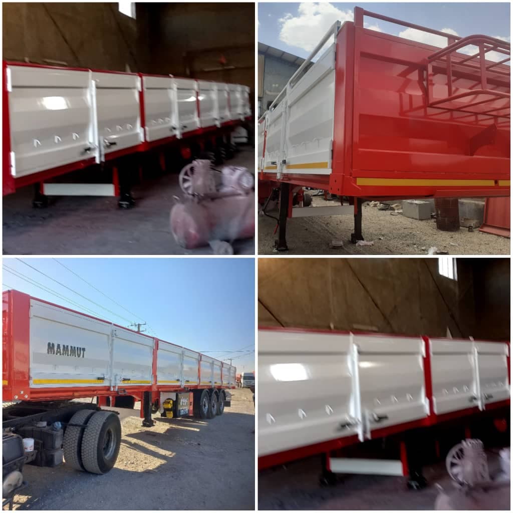 سازنده تریلی سه محور تریلی سازی تندر صنعت در همدان