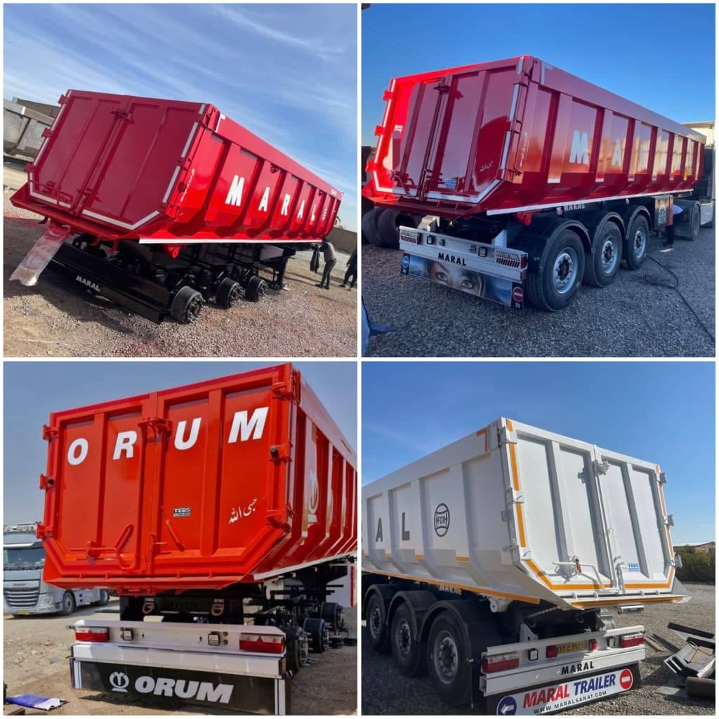 سازنده تریلی سه محور تریلی سازی تندر صنعت در همدان