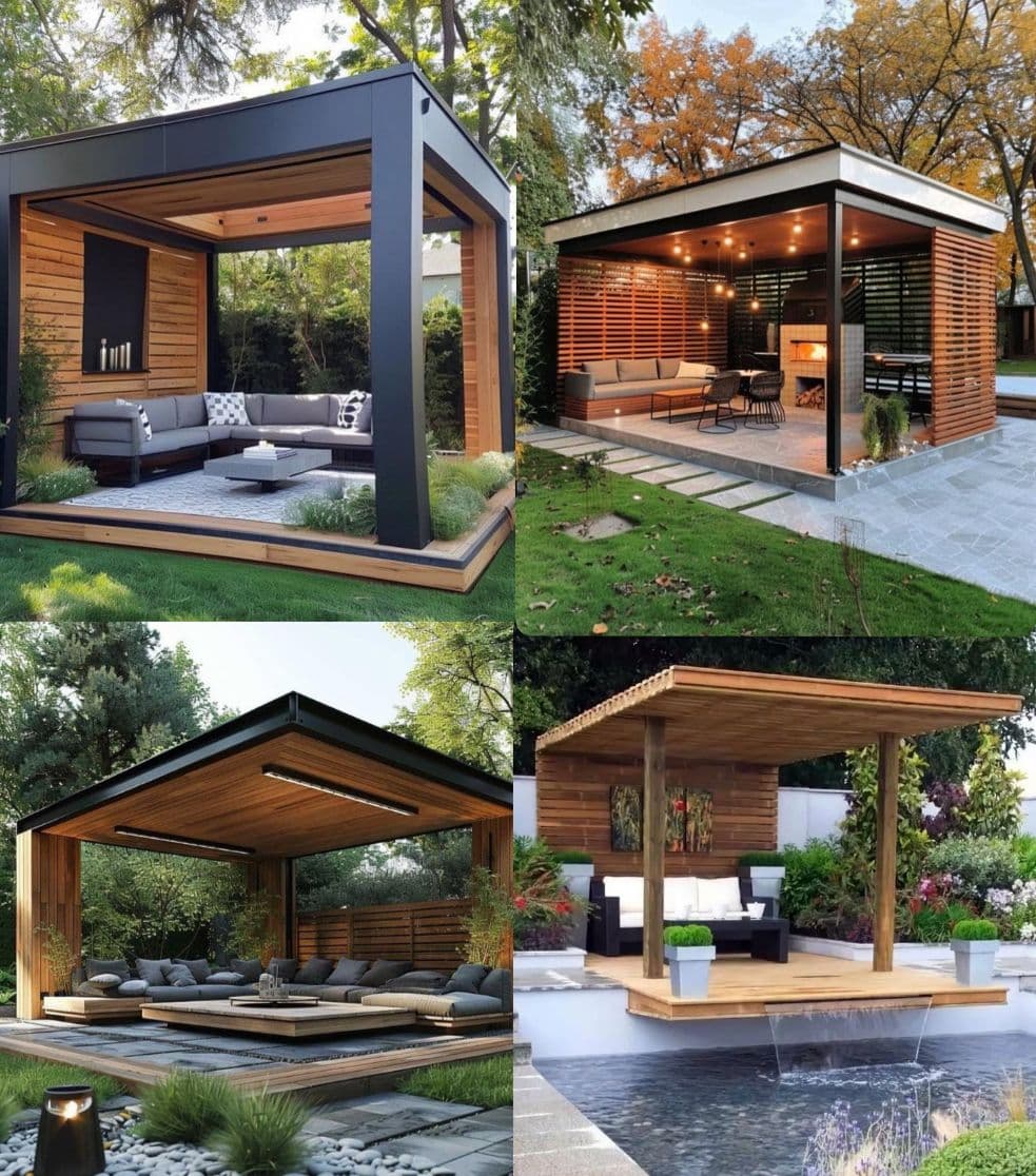 تهیه و اجرای چوب ترموود و روفگاردن آفیس نمای امید در تهران